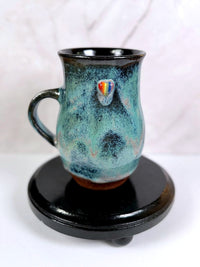 84 Mug: Rainbow Joy - Metallic Waves