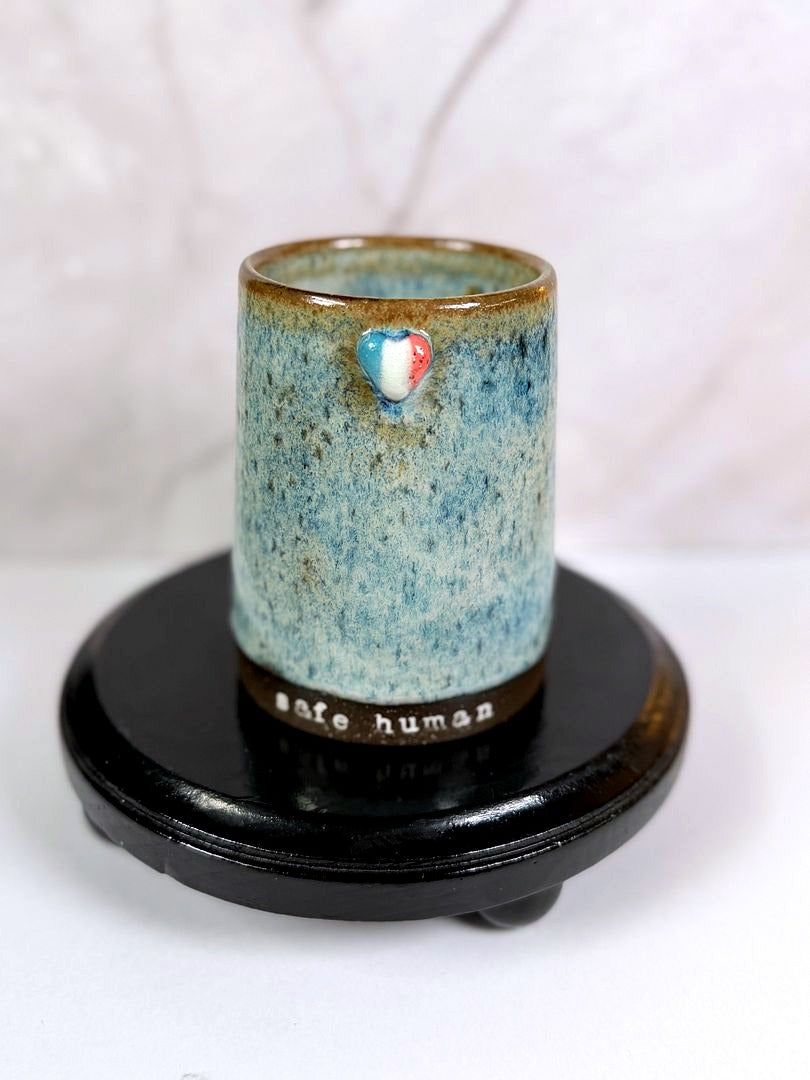 51 Mug: Trans Joy / Safe Human - Stonewash Pride