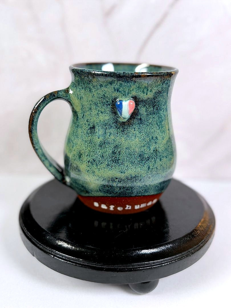 68 Mug: Trans Joy / Safe Human - Emerald Stone