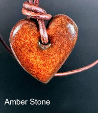 Ceramic Heart Pendant